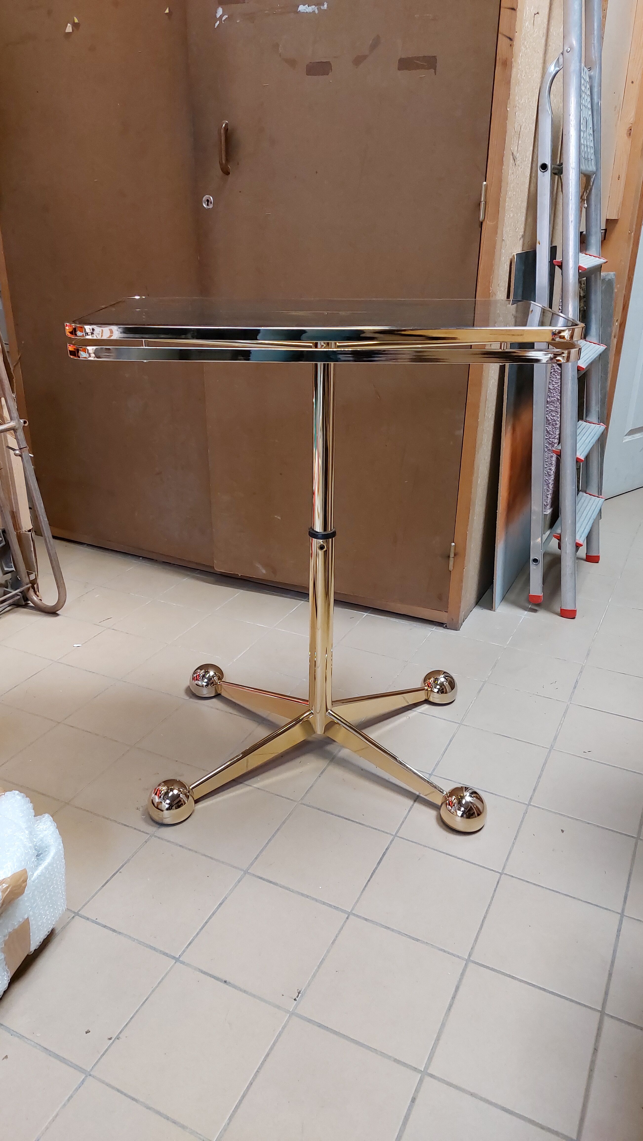 Italian vintage rolling side table - Arredamenti Allegri Parma