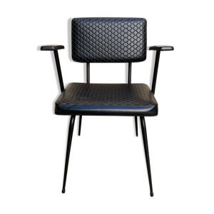 fauteuil vintage noir