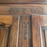 Cabinet 2 doors in solid walnut