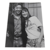 15x20 Kodak Paper Photo of Jane Birkin and Gainsbourg