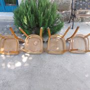 4 chaises bistrot, teinte claire