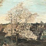 Oil-on-canvas painting "The Campaign"