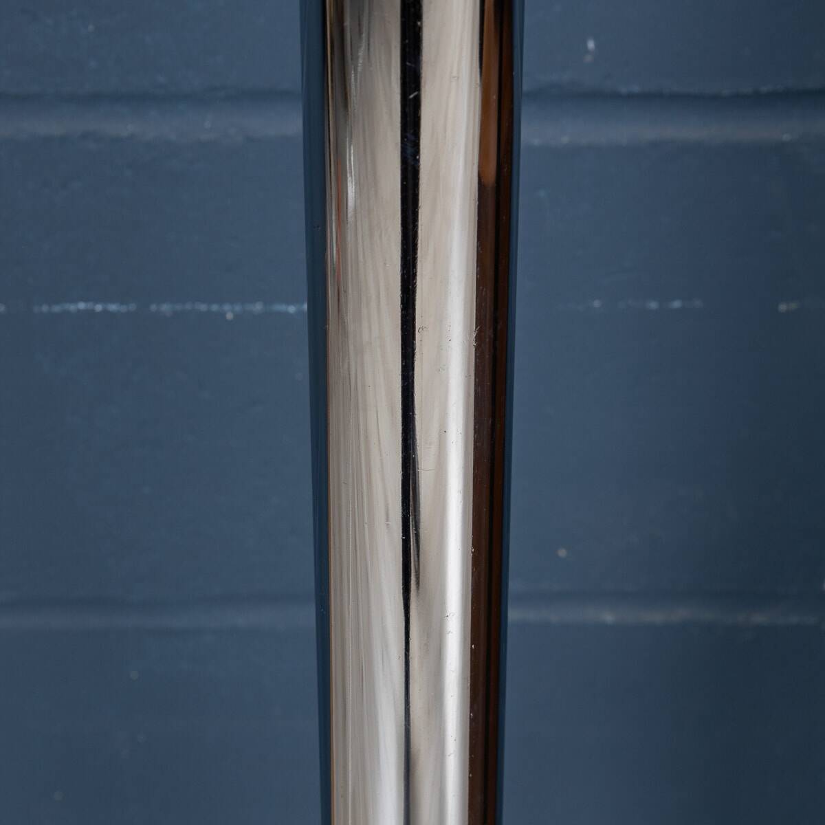 20th century italian chrome & glass floor lamp attributable to max ingrand