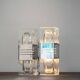 Murano glass wall lamps with chrome brass, Italy, 1970s, set of 2.