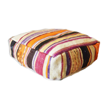 Pouf tapis berbère marocain d'automne