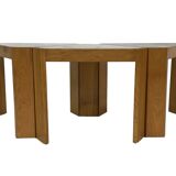 Vintage Set of 3 side tables by Porada Arredi, 1970s nesting tables design