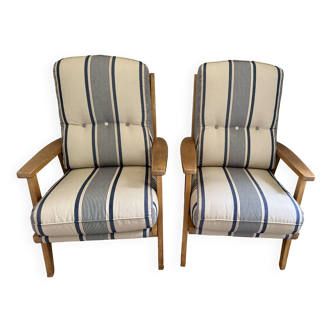 Paire de Fauteuils Vintage
