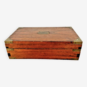 Old rectangular wooden box