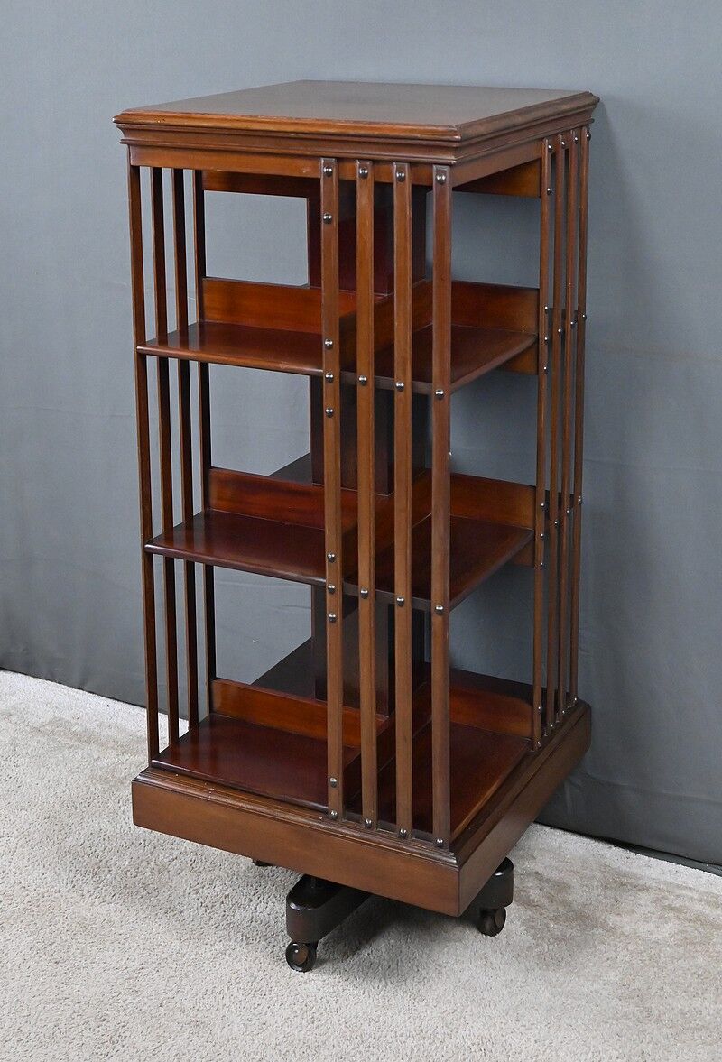 Rotating mahogany library, England – 1st part 20th century