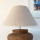 XXL rattan jar lamp from the 60s