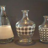 Set of three vintage decanters