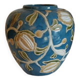 Vase boule vintage  en grès vernissé