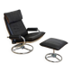Leather ottoman chair