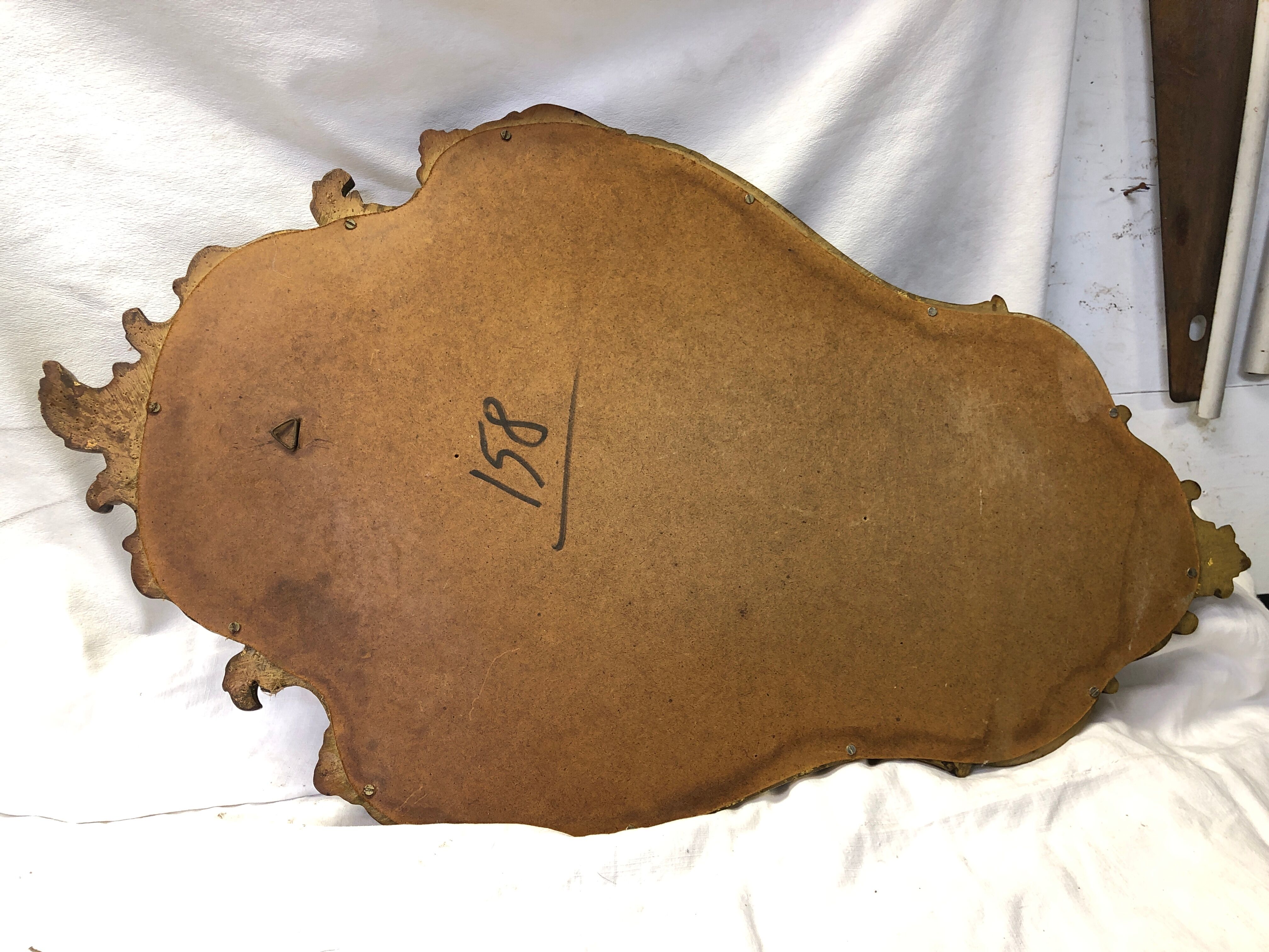 Miroir bois doré vintage 40x70cm