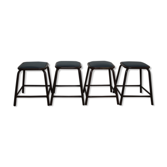 Lot of 4 industrial stools