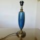 Blue and bronze crackle ceramic lamp
