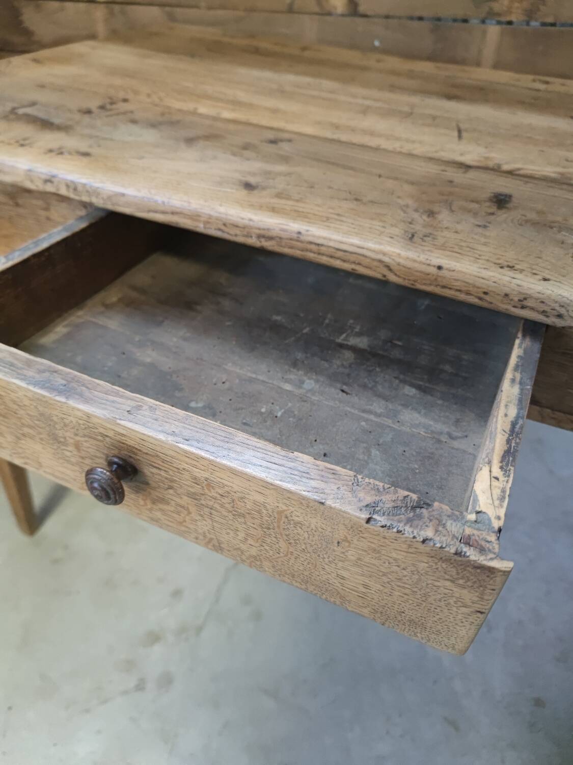 Small old farm table
