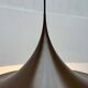 Mid-Century Modern Space Age Danish Brown Semi Pendant Lamp by Claus Bonderup and Torsten Thorup for Fog & Mørup, 1960s