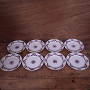 8 Assiettes plates Moulin des Loups Hamage, modèle Ustaritz