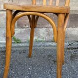 Pair of 1950s bistro cafe chairs