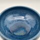 Tripod ceramic pocket tray, hand painted blue