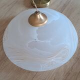 Alabaster brass chandelier