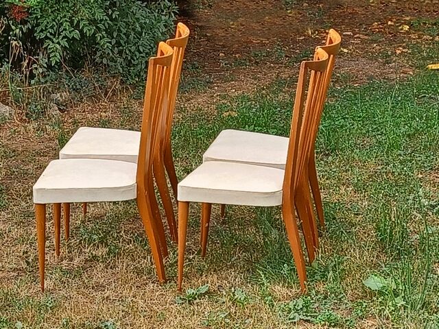 Lot de 4 chaises vintage