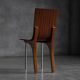 Postmodern Walnut Dining Chairs, Italy, 1980s