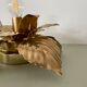 Vintage wall lamp golden leaves