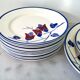 Set of 15 plates art nouveau kg lunéville