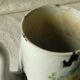 Cafetiere emaillee estampille decor floral dalhia