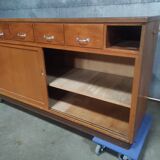 Vintage Store Counter | Retro Display Cabinet | Stylish Mid-Century Shop