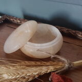 Round stone box