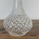 Pair of Arques crystal glass carafes, diamond point pattern, with their stoppers