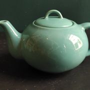Service à thé vintage français en aigue-marine