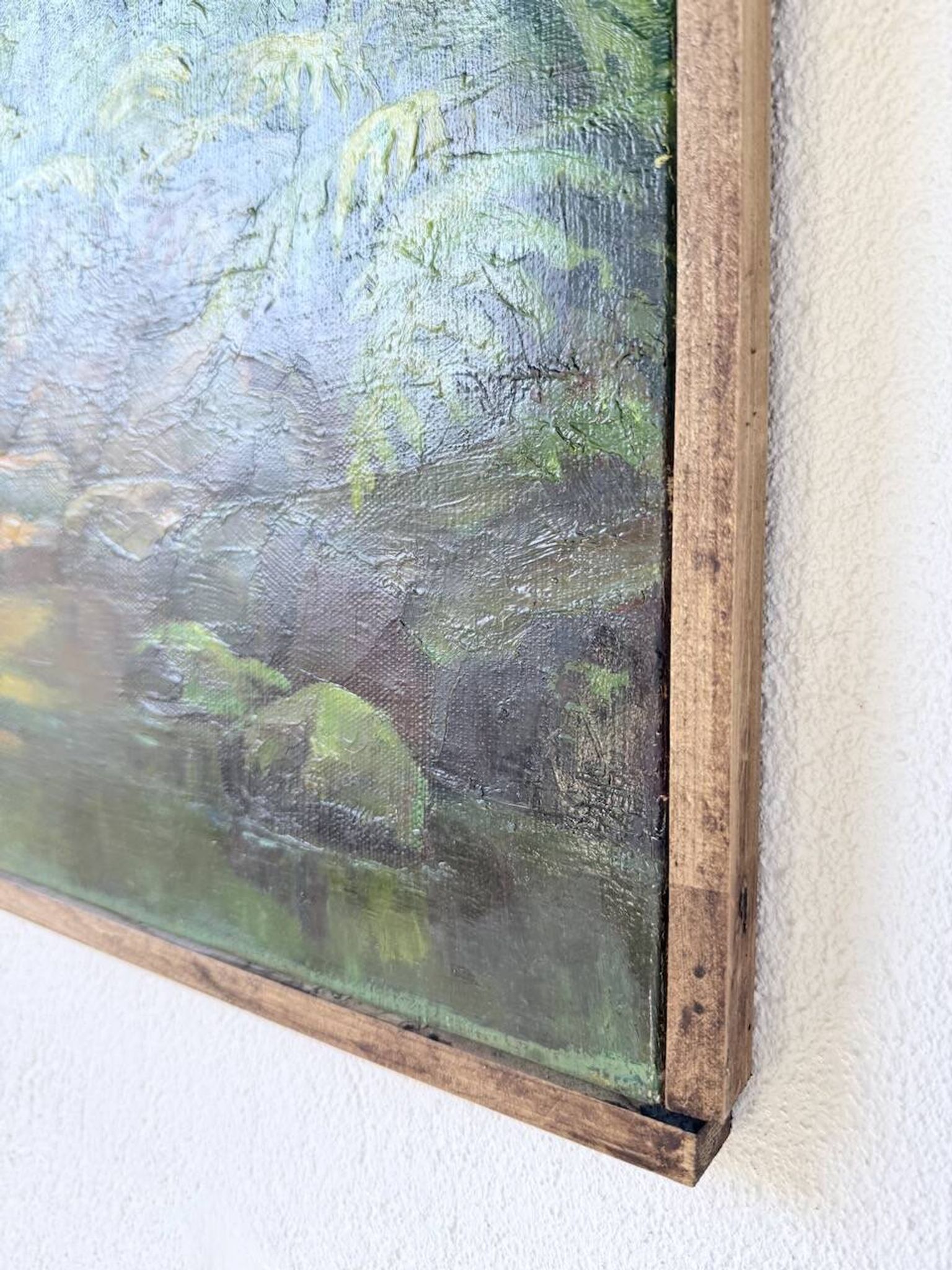 Oil painting "jungle" forest landscape