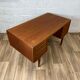 Vintage scandinavian double-sided teak desk by andreas pedersen, 60s