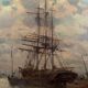 Breton, Marine, oil on canvas marouflée, nineteenth century