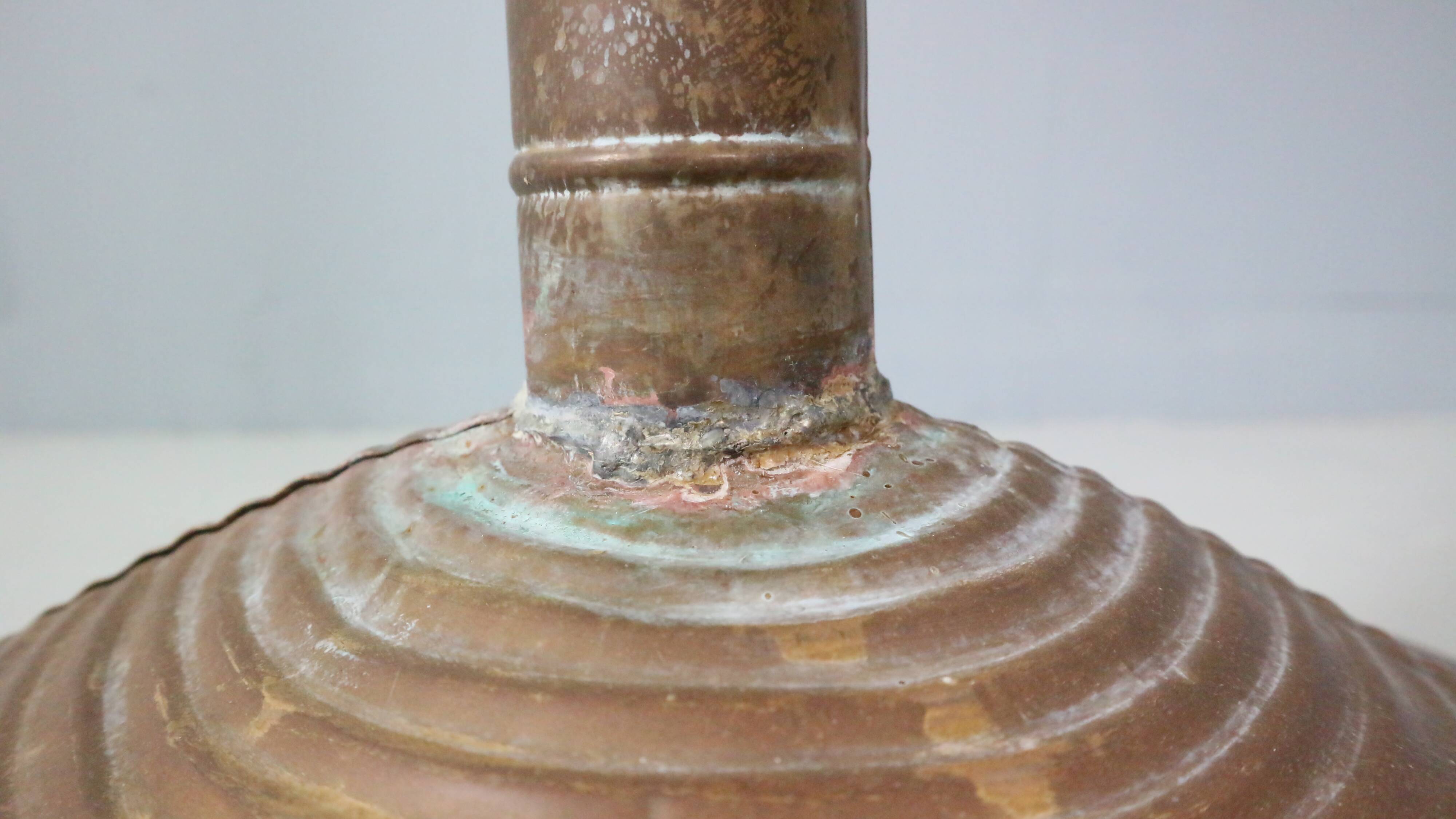 Vintage Coastal French Maison Jansen style  Copper Palm Tree