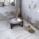 Round coffee table Roger Capron herbarium terracotta