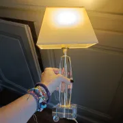 Vintage plexiglass lamp Le Dauphin