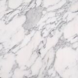 Large table ronde en marbre de Carrare, Italie, 1970s