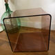 Vintage smoked plexiglass cube by Miche Dumas for Roche Bobois 70.
