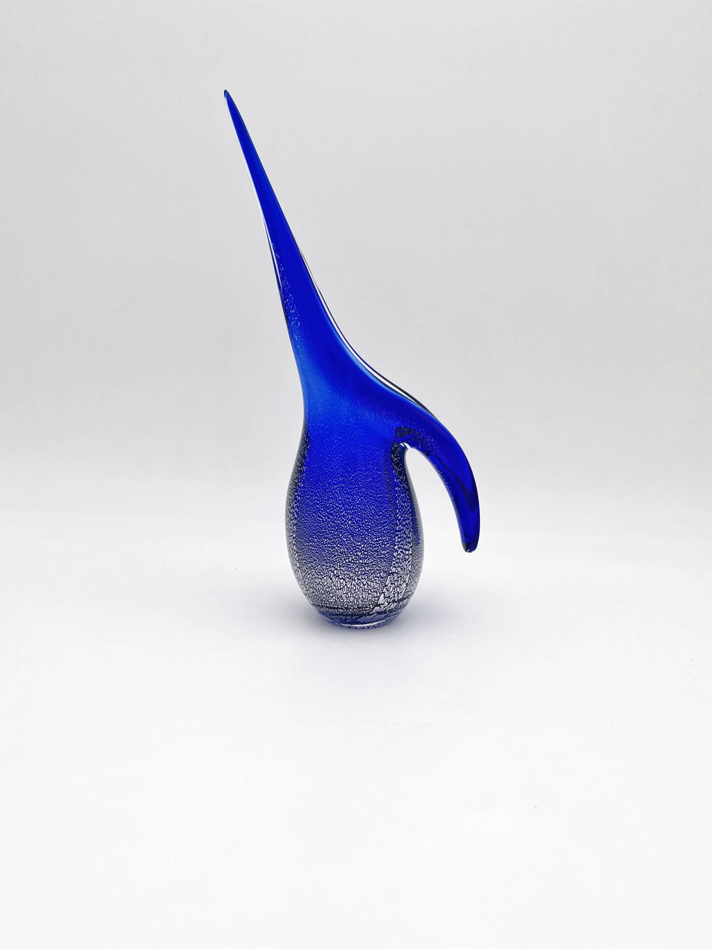 Pichet Colibri Signed Allan Scharff Holmegaard Blue Leaf Silver 27cm