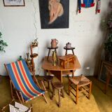 Brass vase with crane decoration