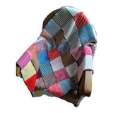 Wool patchwork blanket