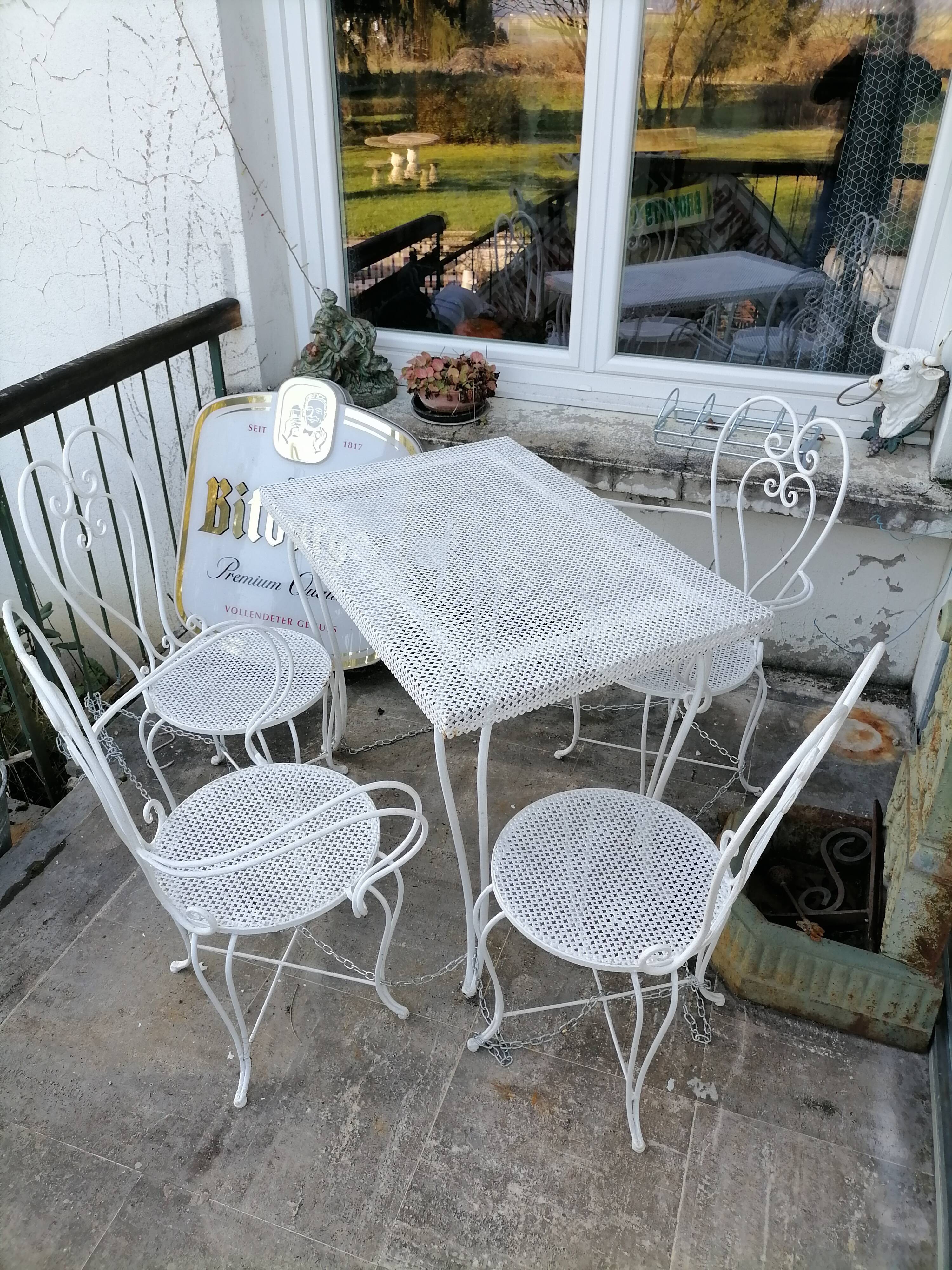 Living room wrought iron garden