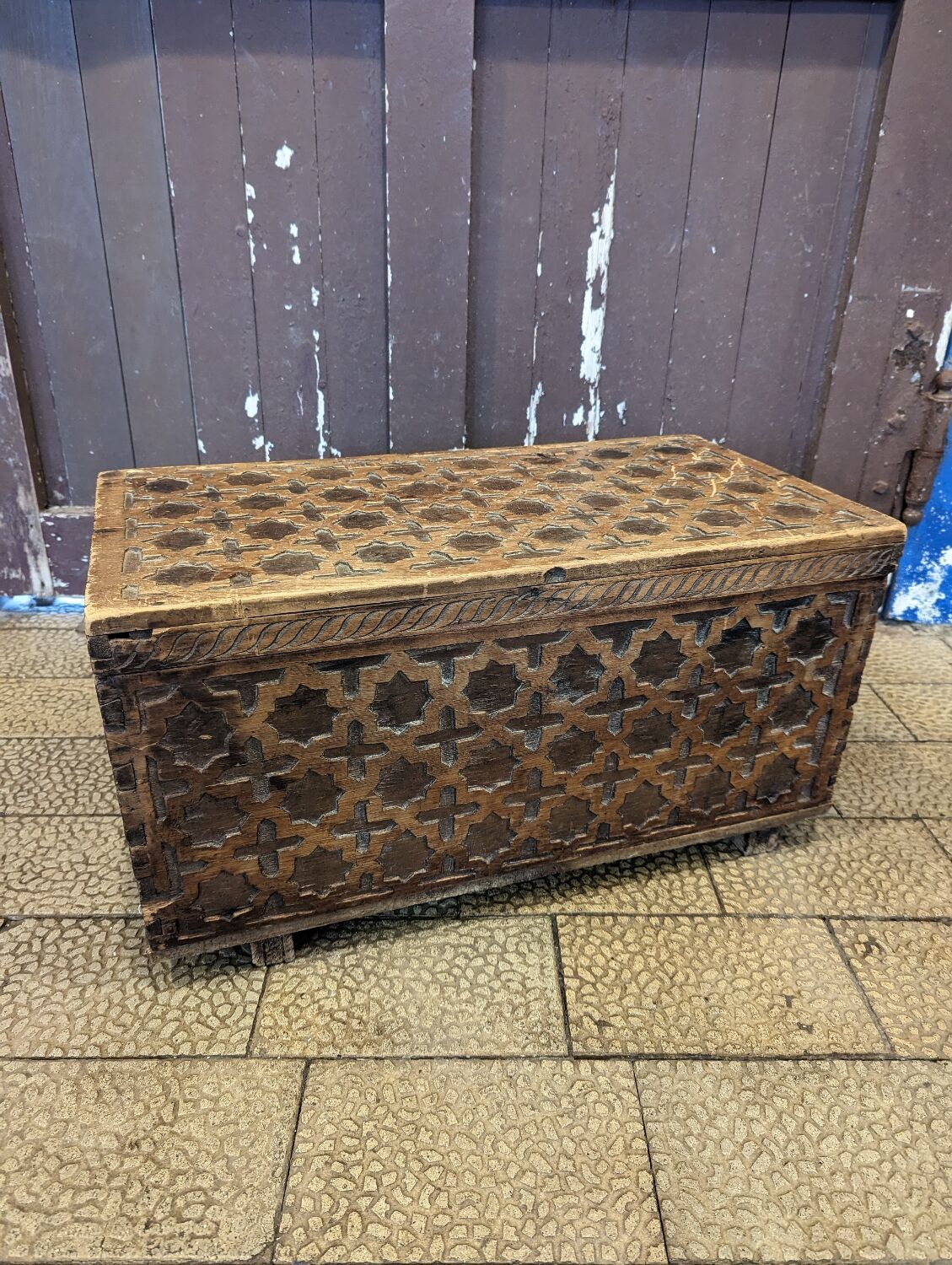 Antique wooden chest