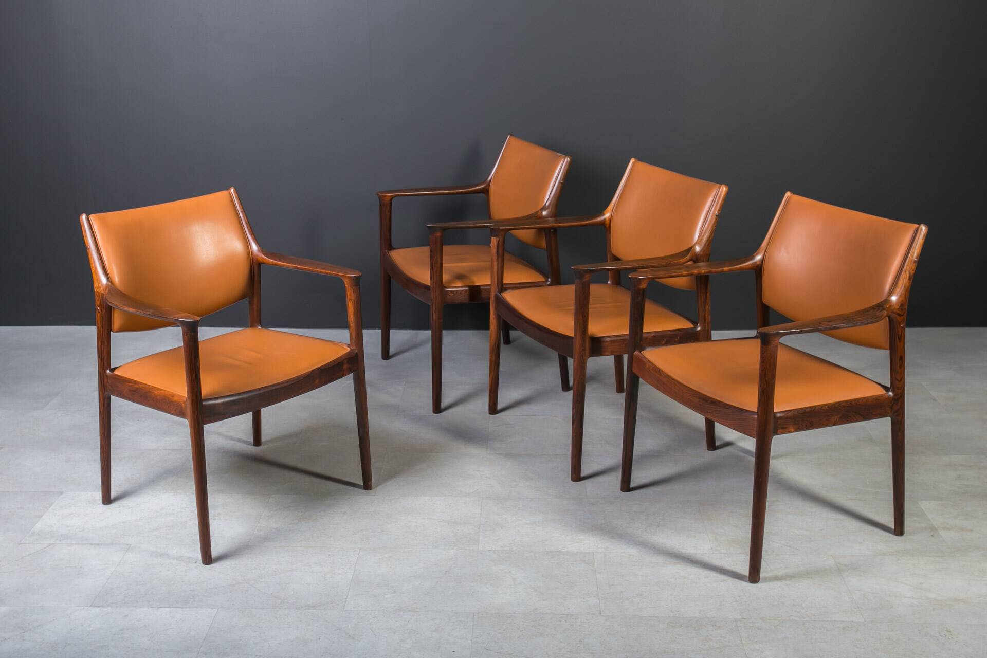 Set of 4  "Elton" Armchairs by Torbjørn Afdal, Norway, 1960s