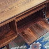 Mid century double-sided rosewood desk by J Svenstrup, Denmark 1960s
